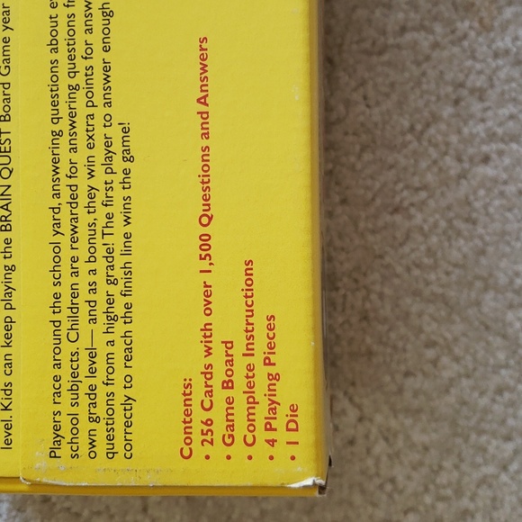 Brain Quest board game in cute bus storage box. Rare find. Grades 1 - 6 - Picture 5 of 6